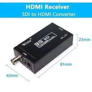 Wiistar 3G HDMI to SDI BNC Converter + SDI to HDMI Converter 1080P HDMI SDI